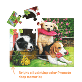 Pitoies 16 Piece Dementia Jigsaw Puzzle - Garden Puppy