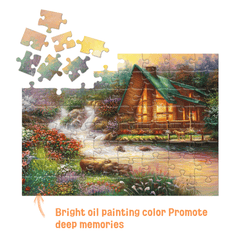Pitoies 64 Piece Dementia Jigsaw Puzzle - Autumn Courtyard