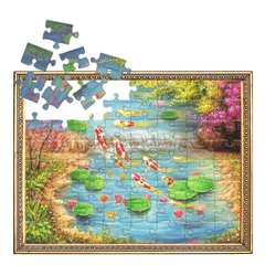 Pitoies Dementia Puzzles 64 piece - Lotus and Carp