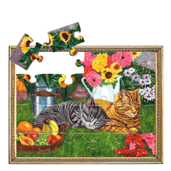Pitoies 16 piece Dementia Jigsaw Puzzle - Sleepy Kitten
