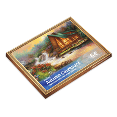 Pitoies 64 Piece Dementia Jigsaw Puzzle - Autumn Courtyard